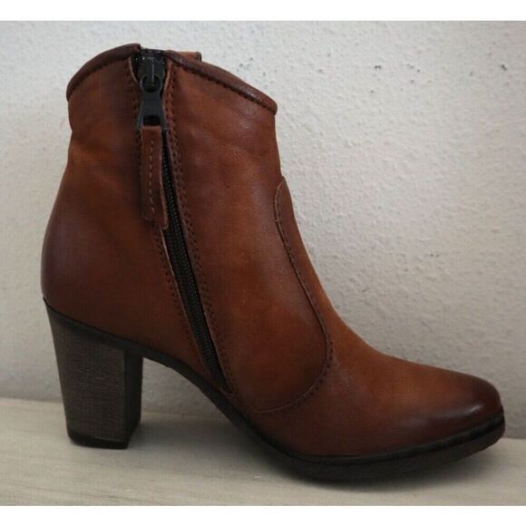 Miz Mooz 580269-101 Women Sz 36 US 5.5-6 Brandy Brown Leather Rico Booties - Picture 12 of 14